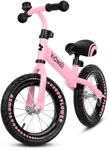 COIL Fahrrad-Laufrad Cruzer Puky Laufrad für Kinder ab 1 Jahr - 12-Zoll Eva-Reifen, Langlebiger Stahlrahmen, Höhenverstellbarer Sattel und Lenkrad, Leichtgewicht, Sicher und Robust (Rosa)