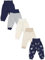TupTam Pumphose Baby 5er Pack Unisex - Bequeme Baby Hose für Jungen und Mädchen aus Oeko-Tex Baumwolle, Farbe: Streifen und Bären Beige Blau, Größe: 104