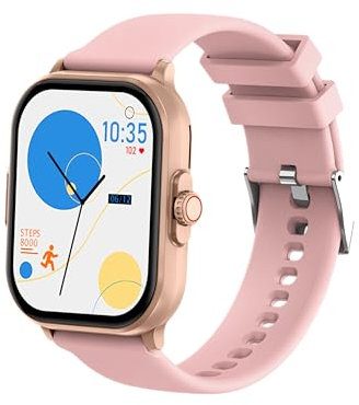 YYKY ECG+HRV Smartwatch Uomo Donna 2.01 2025 Orologio sanitario con funzione telefono, Frequenza cardiaca Stress emotivo Meteo Monitoraggio del sonno fitness per Android/iOS rosa