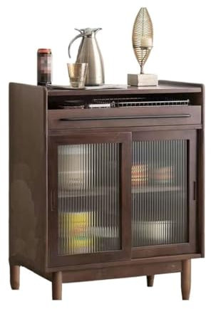 Schwebetürenschrank im chinesischen Stil aus Massivholz für Küche, multifunktionales Sideboard, Spind, 100 x 40 x 92 cm