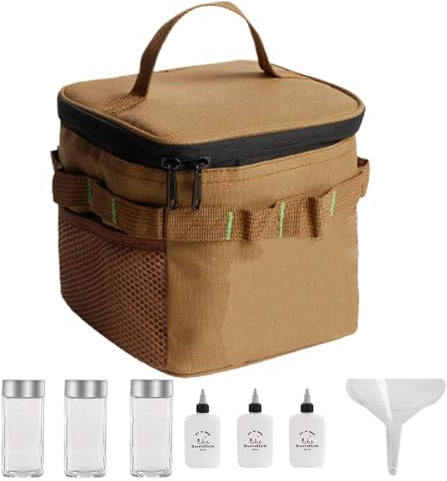 Salt and Pepper Shakers, Travel Set, Outdoor Seasoning Bottles, Portable Salt Shaker, Seasoning Dispenser Set, Camping Containers, BBQ Set, Picknick Seasoning Set, Travel Shakers