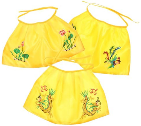 IMIKEYA 3st -schal Ändern Tücher Zen- -Statue Lotus- Damast-tischdecke Tuch Verändern Flagge Zen-Welt- -umhang Tempelbedarf Bodhisattva-Statue Yellow Stoff