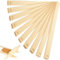 Pottery Rolling Guide Sticks, 10Pcs Rolling Pin Thickness Guides Set, Wooden Rolling Pin Guides Mud Stick Guides Wooden Clay Tools for Precise Polymer Clay Thickness Control(5 Sizes)