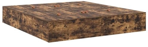 vidaXL Stauraumbettgestell Rauch-Eiche 180X200 cm Holzwerkstoff Mit Stauraum Modernes Design Einfache Montage Schlafzimmermöbel Erwachsene Elegantes Robustes Stylisches