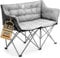 BigDean Campingstuhl faltbar 2 Personen 300kg belastbar weich gepolstert Camping Sofa Campingstuhl Campingsofa