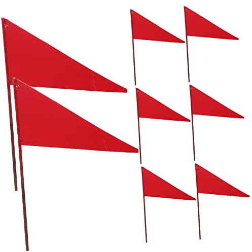 Milisten 8stücke Kennzeichnung Fahnen Langlebige Eisen Dreiecksfahnen Garten Bewässerung Markierungsflaggen Für Sprinkleranlage Und Neue Pflanzen