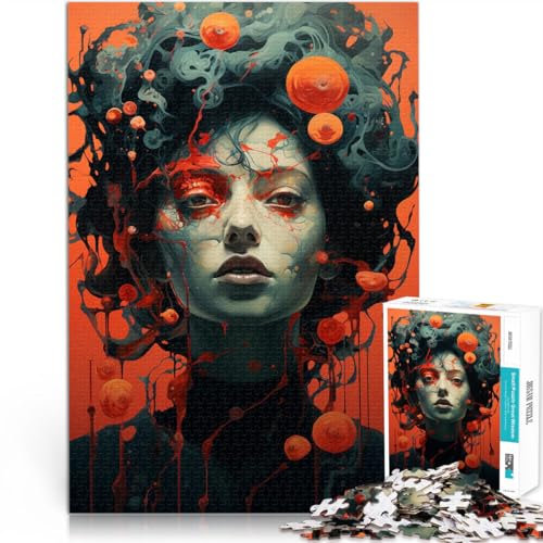 1000 Piece Jigsaw Puzzles for Adults Jigsaw artistic woman Quiz game 26x38cm gifts for friends and family for and Age 14