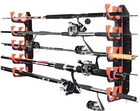 Baoqifong Porte-Cannes à Pêche pour Garage - Porte-,Gain de Place à Libération Rapide Organisation Horizontale pour Kayak Paddle Ponton