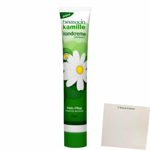 usy Bundle für Herbacin Kamille Handcreme mit Glyzerin (75ml Tube) + usy Block