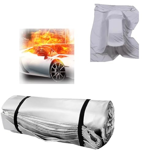 Schwer entflammbare Fiberglas-Feuerschutzdecke – Notfall-Feuerlöscher für Elektro- und Kraftstofffahrzeuge, ideal für Parkplätze und Ladestationen