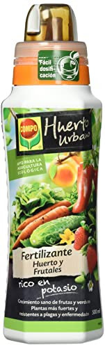 COMPO Fertilizante para todo tipo de frutas y verduras, Fertilizante líquido natural, 500 ml