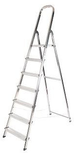 ESCALERA ALUMINIO UNICA 7 PELDAÑOS
