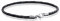 MATERIA 925 Silber Beads Armband Herren Damen - Leder Armband Karabiner grau 18-22cm #A59, Länge:21 cm