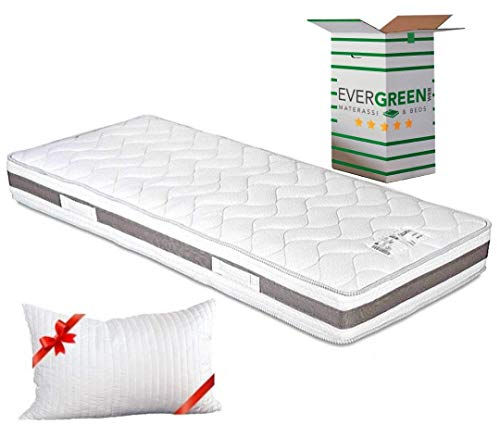 EVERGREENWEB Orthopädische Matratze 20 Hoch aus Memory Foam + Kissen | MARE Memory (Matratze Mare Memory, 85 x 195 cm)