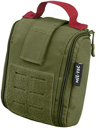Mil-Tec Unisex – Erwachsene 25TLG Erste-Hilfe-Paket, Oliv, Einheitsgröße
