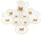 Odoria Miniature 1/12 Service a Thé en Porcelaine Accessoire Maison de Poupée, Chat