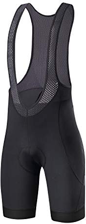 Santic Salopette Ciclismo Uomo Estivo Pantaloncini Ciclismo Uomo Imbottiti MTB Salopette Bici Shorts Bici Nero EU XL
