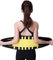 Bauchweggürtel Bauchgürtel, Taille Trimmer Sport Powergürtel Waisttrainer, Schwitzgürtel, Hot Sauna Belt, Bauch Fett Weg Gürtel, Bauchgurt für Damen und Männer Korsett Gürtel Fitnessgürtel Gelb 2XL