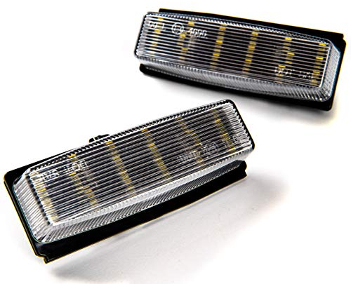 LIGHTDELUX Ersatz für 2x LED Kennzeichenbeleuchtung Nummernschildbeleuchtung PLUG&PLAY Canbus ohne Fehlermeldung mit Zulassung V-030508