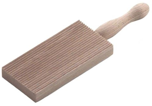 Tredoni Professionelles Gnocchi Holz-Paddel Grat Brett Pasta Hersteller 6x12 cm