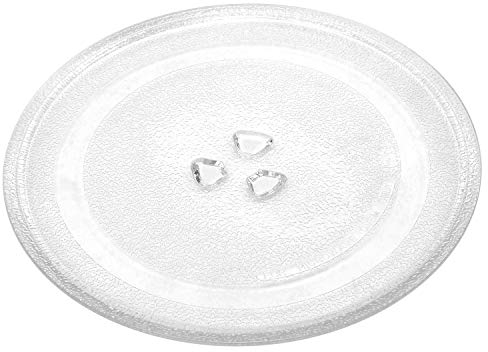 27cm Microwave Glass Plate, Microwave Glass Turntable Plate Replacement with Heat Resistant Glove For Large Microwaves