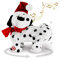 Gfilay Tänzelnder Hundespielzeug - Animierte Weihnachtendekoration mit Lied und Tanz, mit Weihnachtsmann-Kostüm, weiches und süßes Plüschtier für Kinder und Liebhaber