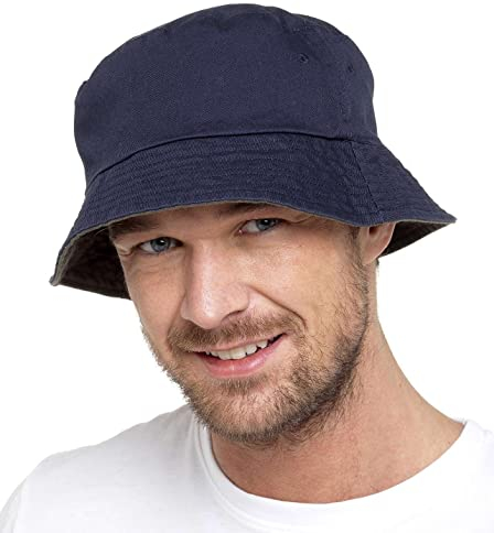 Thingimijigs Mens Reversible Navy/Green Bucket Hat - L/XL