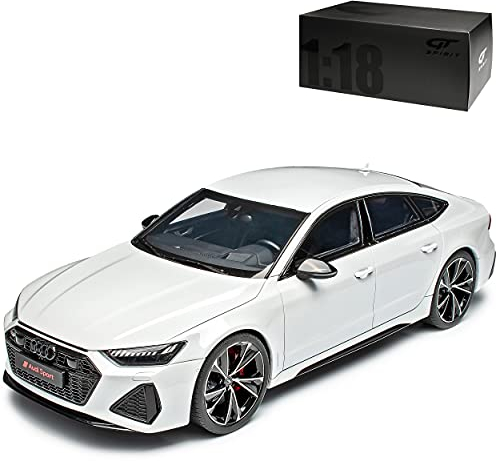 GT Spirit A*U*D*I A7 RS7 Sportback C8 Limousine Weiss 2. Generation Ab 2018 Nr 302 1/18 Modell Auto mit individiuellem Wunschkennzeichen