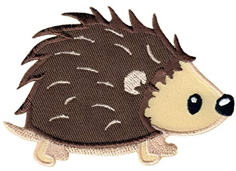 PatchMommy Igel Patch Aufnäher Applikation zum Aufbügeln Bügelbild - für Kleidung Jeans Jacken Kinder Baby