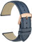 WOCCI 20mm Vintage Leder Uhrenarmband mit Roségoldener Schnalle, Ersatz Armbanduhr (Blau)