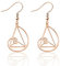 PLITI Goldenes Verh?ltnis Ohrringe f¨¹r Mathematik-Liebhaber, Fibonacci-Spirale, Geschenk, heilige Geometrie, Mathematik, Schmuck, Mathematiker, Geschenk, M, Edelstahl