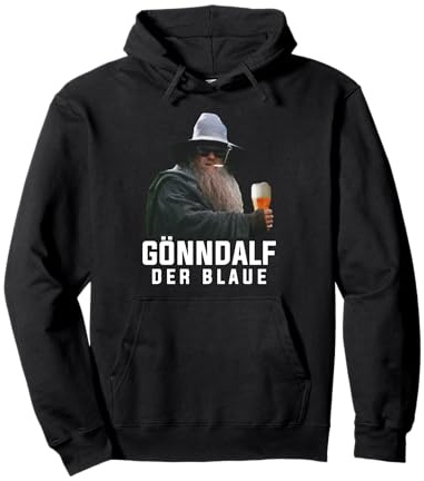 Gönndalf der blaue biertrinker saufen bier beer Pullover Hoodie