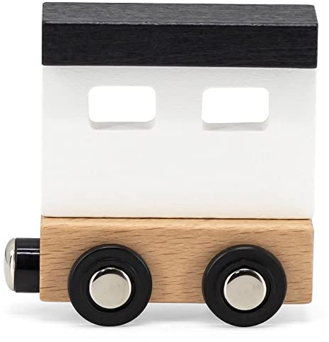 Elefantasie Buchstabenzug Namenszug Holzeisenbahn magnetisch Holzbuchstaben Wunschname zusammenstellen Endwagen bunt