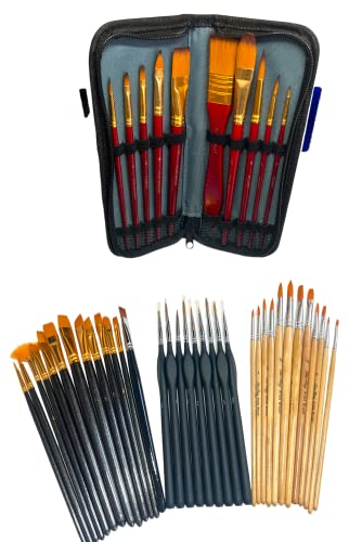 4X Pinselset von INKgrafiX®/Art - IG64141 - INKgrafiX® DE Pinsel Künstler Kunst malen Set