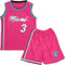 DaceStar Basketball Trikot Kinder, # 3 Basketball Kleidung Kinder, Basket-ball Trainings Ärmellos Trikot und Short, Jungen Basket-ball Trikots, Kinders Basket ball Trikots Set für 4-14 Jahre, Rosa XL