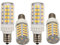 QLEE Bombilla Led E12 5w C7 Luz Equivalente A 60w Diurna T6 Bombilla De De 60 Vatios Para Ventilador De Techo Costura De Remalladora Nevera Luz De Microondas Iluminación De Araña 5000k 4 Pcs