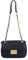 Princely London Handtasche Jacky - Elegante Umhängetasche Damen - Crossbody Bag mit Reißverschluss, Schultergurt & 2 Innenfächern - Schwarz