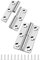 2 Stück Abnehmbares Scharnier 2.5 Inch, Bolatus Scharniere Klein Edelstahl 304 Türscharnier Abnehmbare Türscharniere Klappbar für Rechtshänder