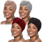DRESHOW 4 Stücke Afrikanischen Turban für Damen Soft Vorgebunden Knot Mode Plissee Turban Hut Mütze Kopfwickel Schlafmütze