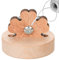 BROVITI Daisy Wood Carving Thread Cutter Tabletop Yarn Cutter Thread Cutting Tools with Blade Saver and Wooden Holder for Sewing Craft Supplies, XH-432