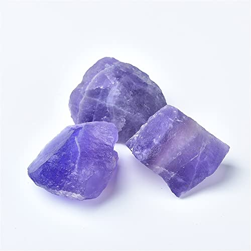 Natürlicher Kristall rau 1 Stück natürlicher unregelmäßiger lila Fluorit lila Stein Kies Probe Rohstein Kristall Schmuck Dekoration geeignet for Möbeldekoration (Farbe: lila Fluorit, Größe: 100 g). (