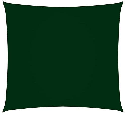 Sufrk Sonnensegel Oxford-Gewebe Sonnensegel Terasse Markise Sonnenschirm Terrasse Quadratisch 2x2 m Dunkelgrün