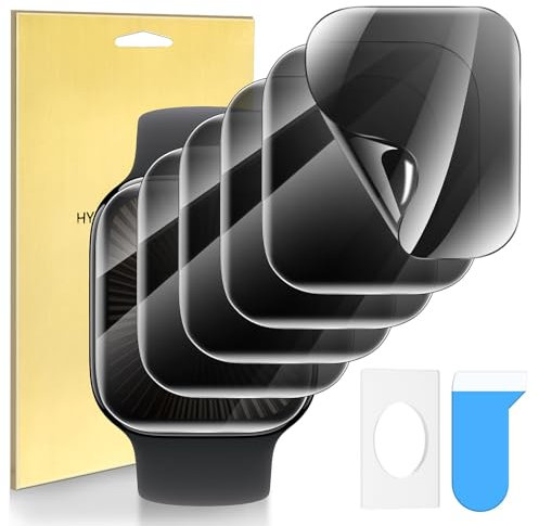 Diruite 6 Pièces Protection Écran pour Apple Watch Series 11/10 42mm Protecteur D'écran Confidentialité TPU Souple Anti-Rayures,Confidentialité,42mm