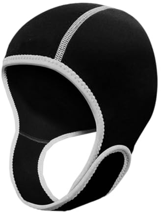 Qianly Cappello da Surf con Cappuccio per Immersioni Subacquee Protezione per Le Orecchie in Neoprene da 3 Mm Comodo Elastico Impermeabile per Mantenere