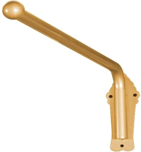 TUPOSTAR Tringles à Rideaux à Bras Pivotant, Tringle à Rideau Robuste, pour Panneaux LatéRaux PréSentoir De Rideaux De FenêTre, Rail De Rideau De Porte D'EntréE à Bras Pivotant,d'or,90cm