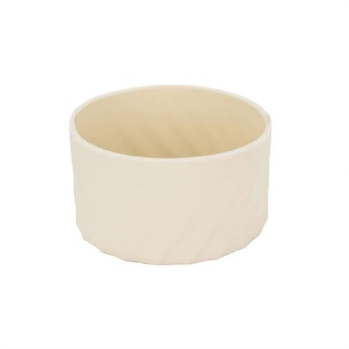 Funda de silicona para vaso Stanley 40 de 30 onzas, manga inferior de taza de 2.95 pulgadas de diámetro, funda de botella de silicona, protector inferior para Stanley (blanco hielo)
