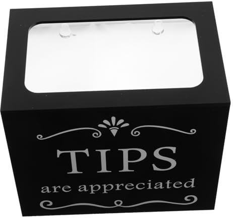 PRETYZOOM Boîte À Pourboires pour Boîte À Pourboires en Acrylique pour Bars De Barman Porte-ES De Don Collection Conteneur De Stockage D' À Suggestions Et Caisse