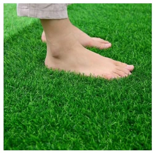GXXINGIN 10 x 3 m Kunstrasen-Fußmatte, Astro Turf Grass, Kunstrasen, realistischer Deluxe-Rasenteppich, Terrassengras-Fußmatte für Gartenrasenlandschaft (Größe: 5 m)