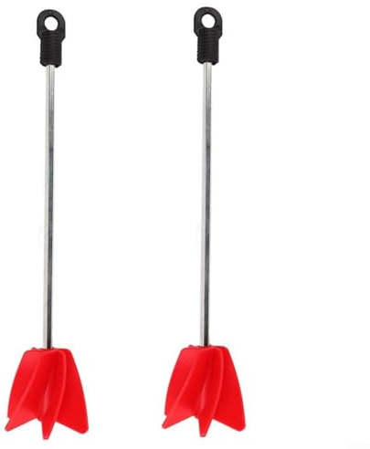 Fauhapyway Farbmischer-Bohraufsatz, Stahl, Epoxidharz, Mischpaddel mit ABS-Kopf für Latex-Farbrühren, 30 cm, 2 Stück