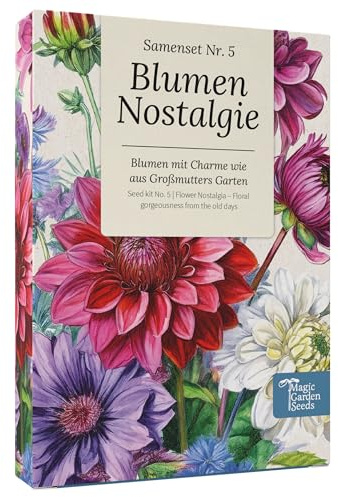 Magic Garden Seeds - Blumen-Nostalgie Samenset - 9 traditionelle Sommerblumen im Bauerngarten-Stil - duftend, farbenfroh & nostalgisch - Geschenkidee für Gartenfreunde